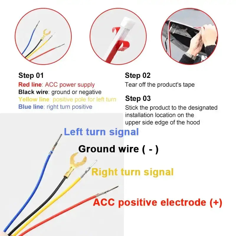 Habicare HBC APP-Controlled LED Car Hood Light Strip (12V) APP-Controlled LED Car Hood Light Strip (12V)