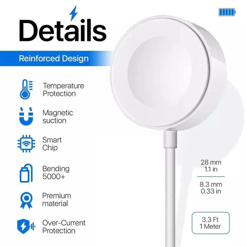 That Watch Shop Chargers Type C Wireless Charger for Apple Watch (White) Type C Wireless Charger for Apple Watch (White)