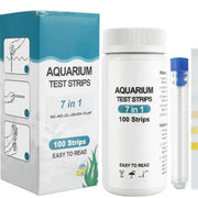 Habicare HBC Aquarium Test Strips (5,6 or 7 Parameters) (100 x Strips) Aquarium Water Test Strips 100 Count