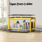 Artiss Storage Box Container Foldable Stackable 5 Sides Open Transparent 115L – view 4