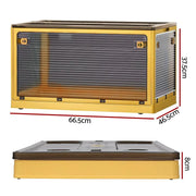 Artiss Storage Box Container Foldable Stackable 5 Sides Open Transparent 115L – view 2