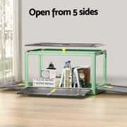 Artiss Storage Box Container Foldable Stackable 5 Sides Open Transparent 140L – view 4