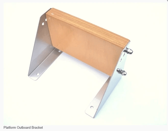 ASM Platform Outboard Bracket For Small Engines With 3 Adjustable Angles And Quick Release Height