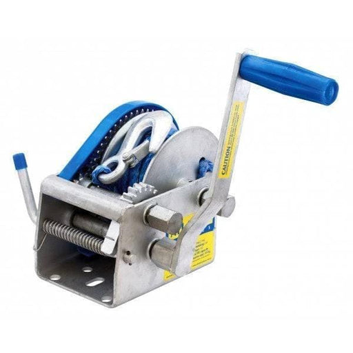 Atlantic 700kg Reliable Trailer Winch With Dyneema Rope And Dacromet Finish For Marine And Farm Trailers