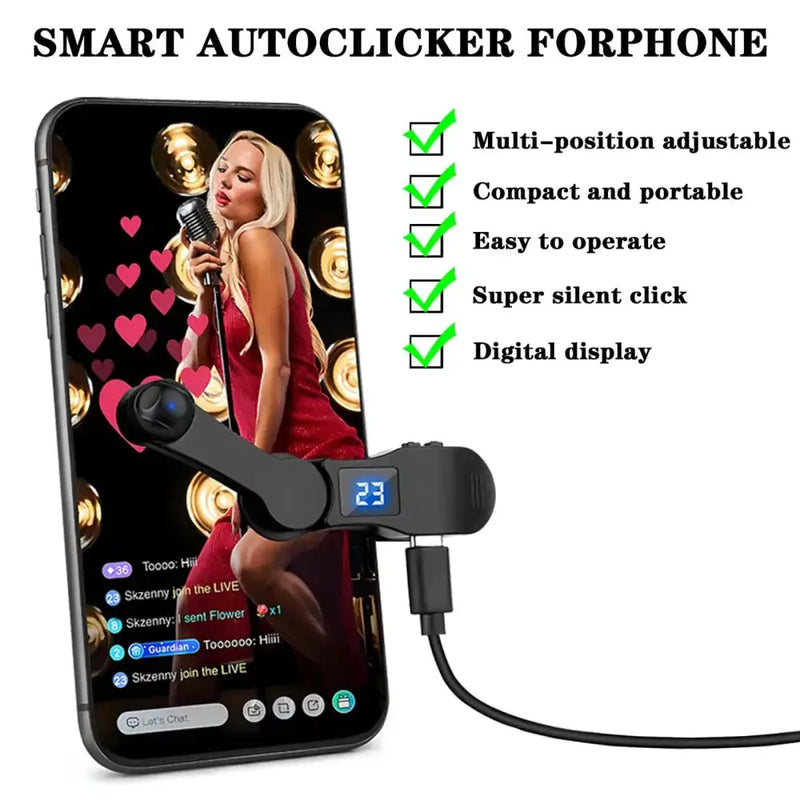 Habicare 9eight5 Auto Screen Clicker USB Touch Tapper for Smartphones Auto Screen Clicker USB Touch Tapper for Smartphones