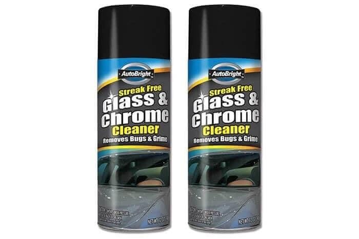 Glass And Chrome Cleaner AutoBright 340G Dual Action Streak Free Shine For Cars And Homes