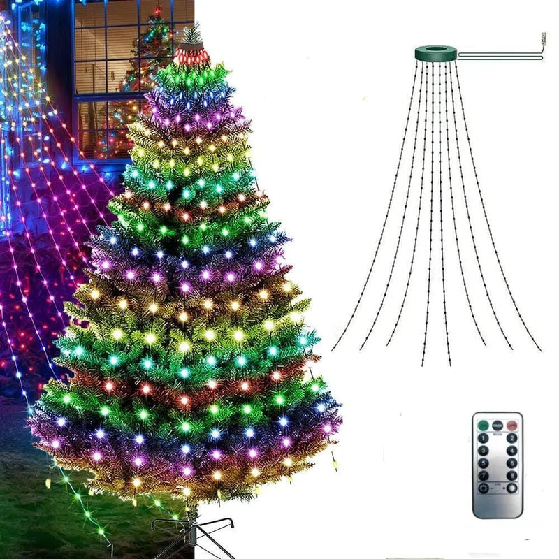 salelink.co.nz Unbranded 2M Christmas Tree Light Colorful 2M Color Changing Christmas Tree Lights With Remote