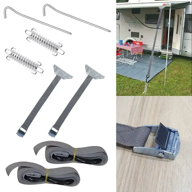 Awning Tie Down Straps (with tensioner) for Caravans & RV's – view 2