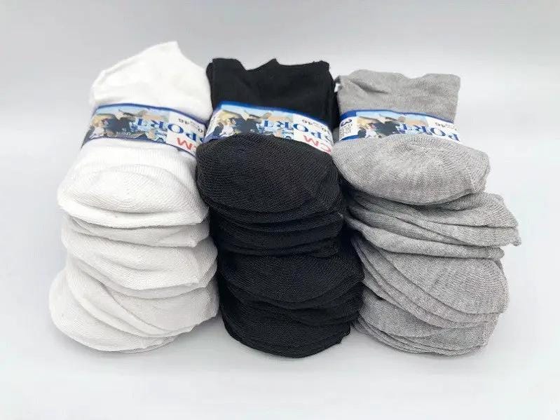(36 Pairs) MIX colour Thin Ankle Socks M7-11/ W9-13 – view 3