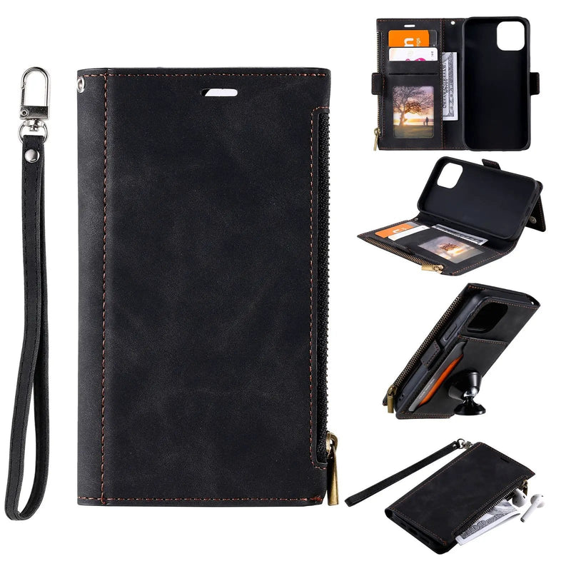 salelink.co.nz Unbranded iPhone 13 Pro Case IPhone 13 Pro Leather Wallet Case With Card Slots