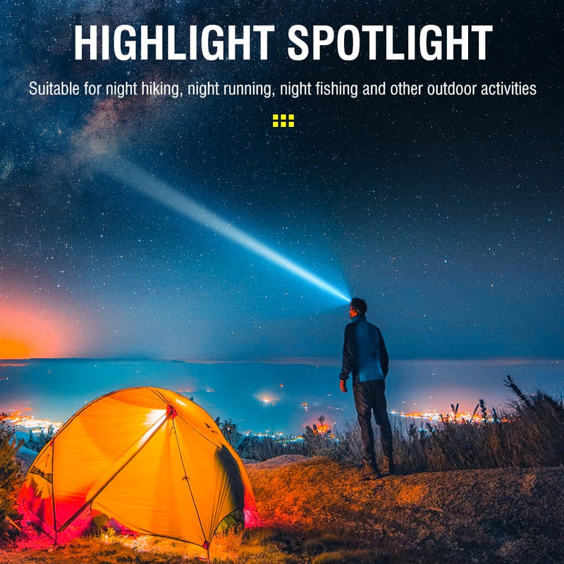BROUIT COB LED Headlamp Sensor Head Light Rechargeable Flashlight For Emergency – view 4