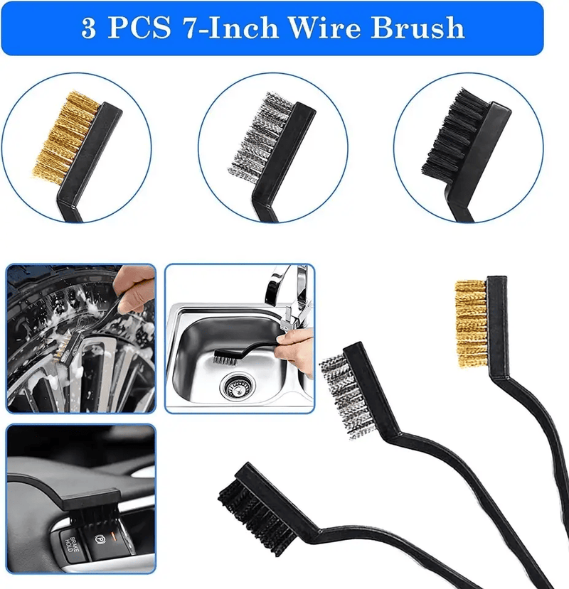 salelink.co.nz Unbranded Car Detailing Brush Set Car Detailing Brush Set | Action Outdoors NZ