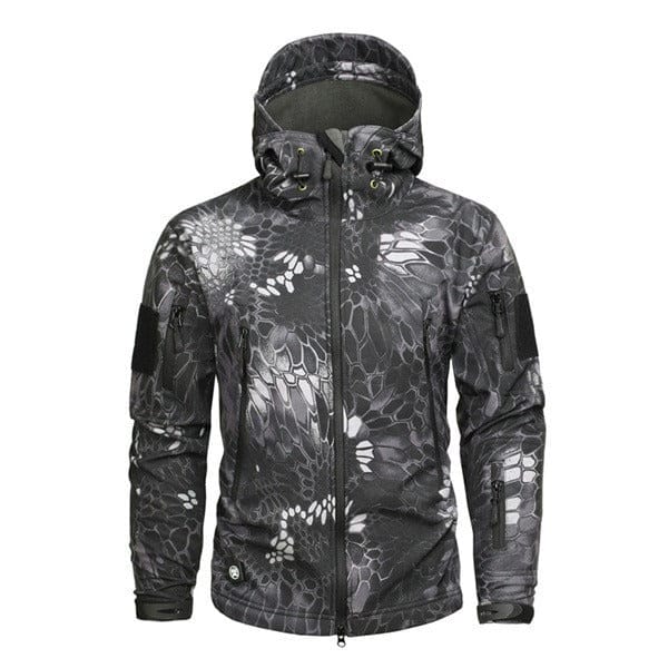 Mead's Supply & Equipment Outfitters limited Digital Camo Waterproof Mountaineering Jacket Windproof Breathable Unisex Digital Camo Waterproof Mountaineering Jacket