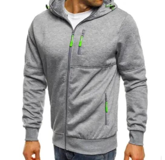 Men's Cotton Hoodie Jacket — Soft Fleece Kangaroo Pocket | Casual & Gym Wear – view 17