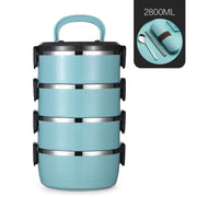 Mead's Supply & Equipment Outfitters limited Camp Cookware & Food Storage Stainless Steel Insulated Bento Lunch Box With Multi Layer Containers Stainless Steel Insulated Bento Lunch Box With Layers