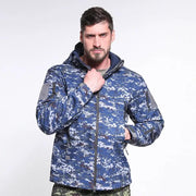 Mead's Supply & Equipment Outfitters limited Men's Outdoor Clothing Men's Plus Size Softshell Jacket Camouflage Windproof Outdoor Coat Men's Plus Size Camouflage Softshell Jacket Windproof