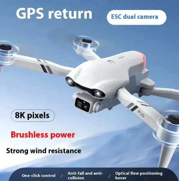 F10 Folding GPS Drone - 4K HD Camera with Dual Positioning & Smart Flight Modes | Portable Quadcopter – view 10