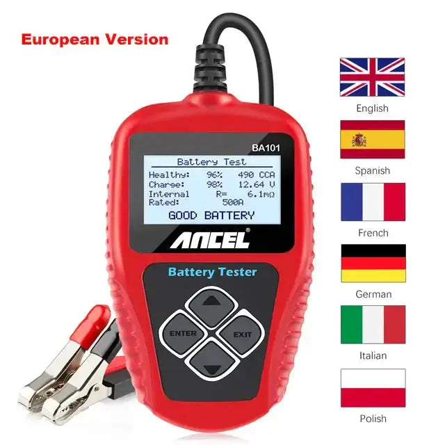 BA101 Car Battery Tester – 12V Load Analyzer (100–2000 CCA) – view 11