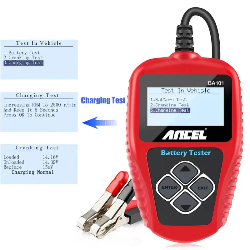 BA101 Car Battery Tester – 12V Load Analyzer (100–2000 CCA) – view 7