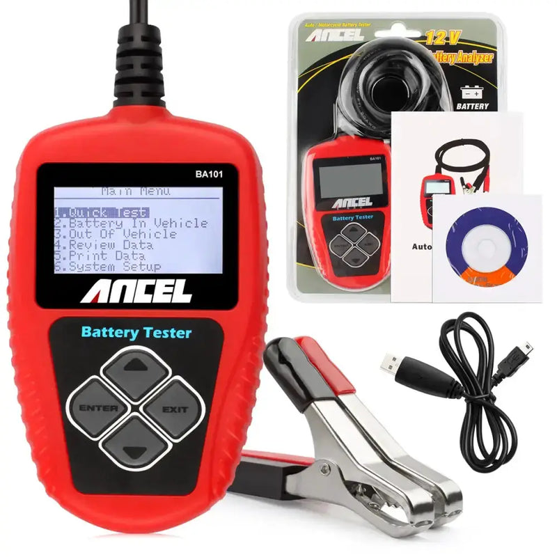 BA101 Car Battery Tester – 12V Load Analyzer (100–2000 CCA) – view 9