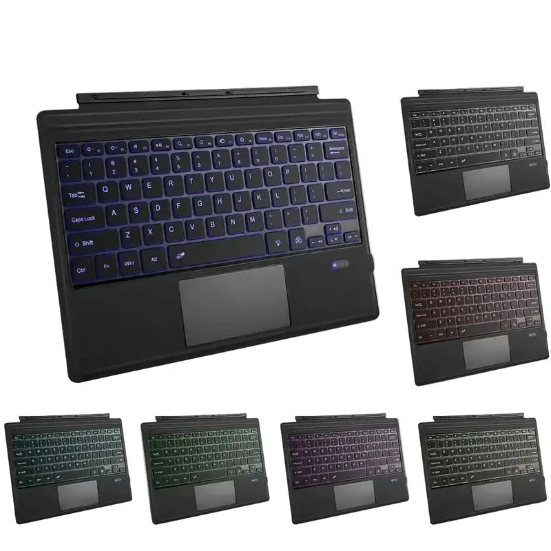 Habicare Backlit Bluetooth Keyboard Type Cover for Microsoft Surface Pro 3–7+ (12.3") & Pro 8–11/X (13") Backlit Bluetooth Keyboard Type Cover for Microsoft Surface Pro 3–7+ (12.3") & Pro 8–11/X (13")