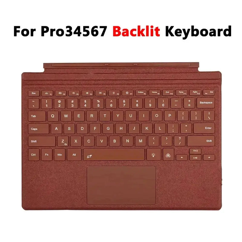 Habicare Backlit Bluetooth Keyboard Type Cover for Microsoft Surface Pro 3–7+ (12.3") & Pro 8–11/X (13") Backlit Bluetooth Keyboard Type Cover for Microsoft Surface Pro 3–7+ (12.3") & Pro 8–11/X (13")