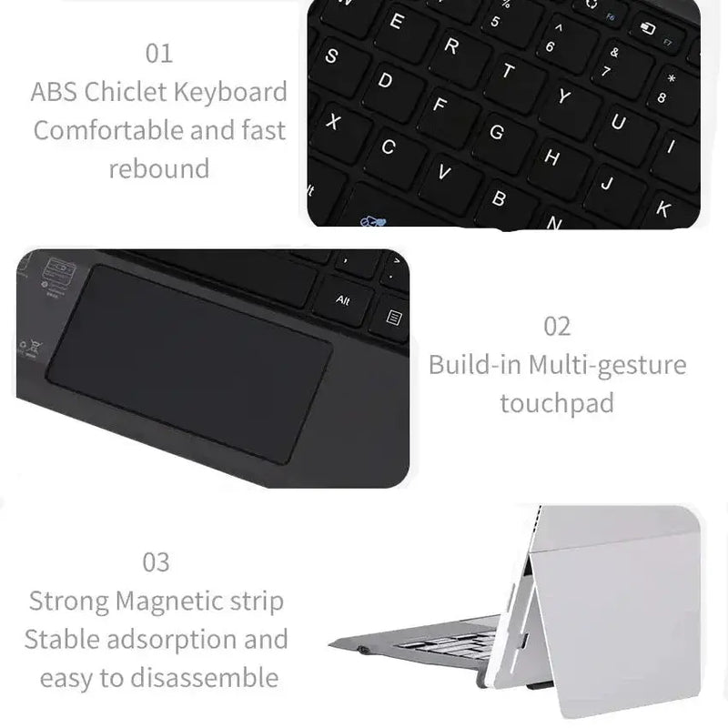 Habicare Backlit Bluetooth Keyboard Type Cover for Microsoft Surface Pro 3–7+ (12.3") & Pro 8–11/X (13") Backlit Bluetooth Keyboard Type Cover for Microsoft Surface Pro 3–7+ (12.3") & Pro 8–11/X (13")
