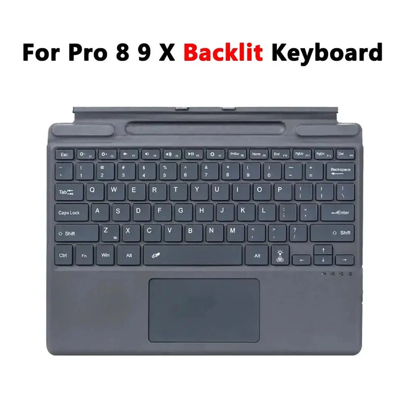 Habicare Backlit Bluetooth Keyboard Type Cover for Microsoft Surface Pro 3–7+ (12.3") & Pro 8–11/X (13") Backlit Bluetooth Keyboard Type Cover for Microsoft Surface Pro 3–7+ (12.3") & Pro 8–11/X (13")