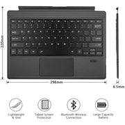 Habicare Backlit Bluetooth Keyboard Type Cover for Microsoft Surface Pro 3–7+ (12.3") & Pro 8–11/X (13") Backlit Bluetooth Keyboard Type Cover for Microsoft Surface Pro 3–7+ (12.3") & Pro 8–11/X (13")