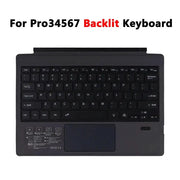 Habicare Backlit Bluetooth Keyboard Type Cover for Microsoft Surface Pro 3–7+ (12.3") & Pro 8–11/X (13") Backlit Bluetooth Keyboard Type Cover for Microsoft Surface Pro 3–7+ (12.3") & Pro 8–11/X (13")