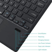 Habicare Backlit Bluetooth Keyboard Type Cover for Microsoft Surface Pro 3–7+ (12.3") & Pro 8–11/X (13") Backlit Bluetooth Keyboard Type Cover for Microsoft Surface Pro 3–7+ (12.3") & Pro 8–11/X (13")