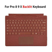 Habicare Backlit Bluetooth Keyboard Type Cover for Microsoft Surface Pro 3–7+ (12.3") & Pro 8–11/X (13") Backlit Bluetooth Keyboard Type Cover for Microsoft Surface Pro 3–7+ (12.3") & Pro 8–11/X (13")