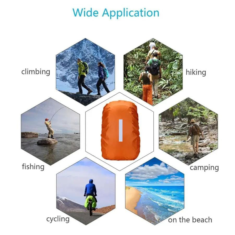 9eight5 Backpack Backpack Waterproof Cover (Orange) Backpack Waterproof Cover (Orange)