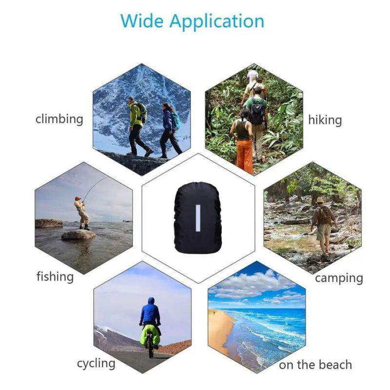 9eight5 Backpack Backpack Waterproof Black Cover Backpack Waterproof Black Cover