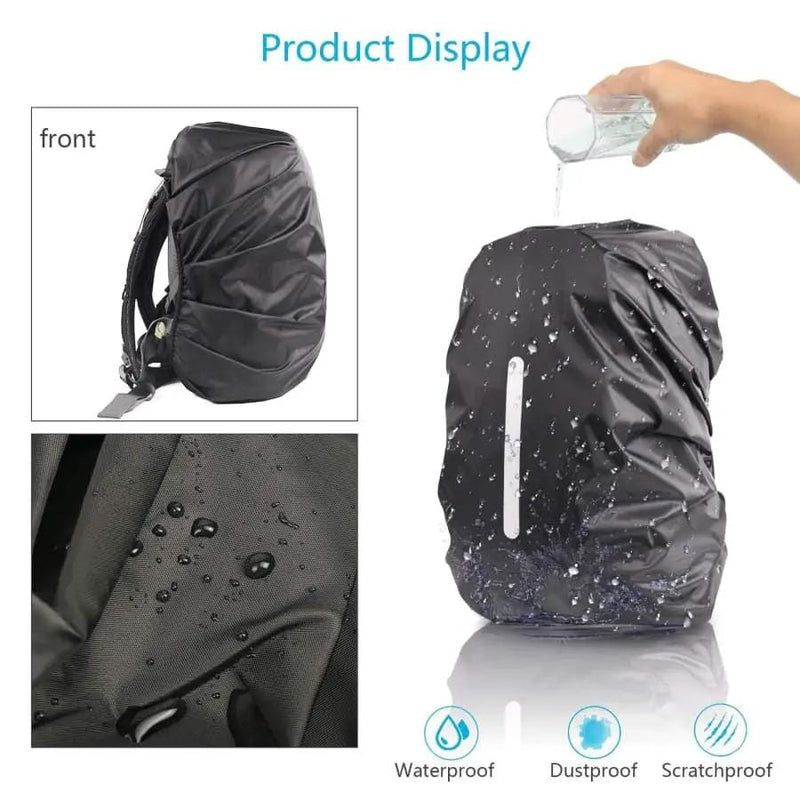 9eight5 Backpack Backpack Waterproof Black Cover Backpack Waterproof Black Cover