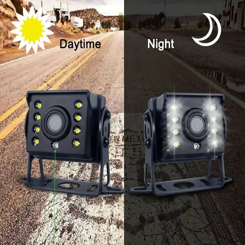 Backup Reverse Camera with 7" LCD Monitor – Easy Install 12V/24V CVBS – view 10