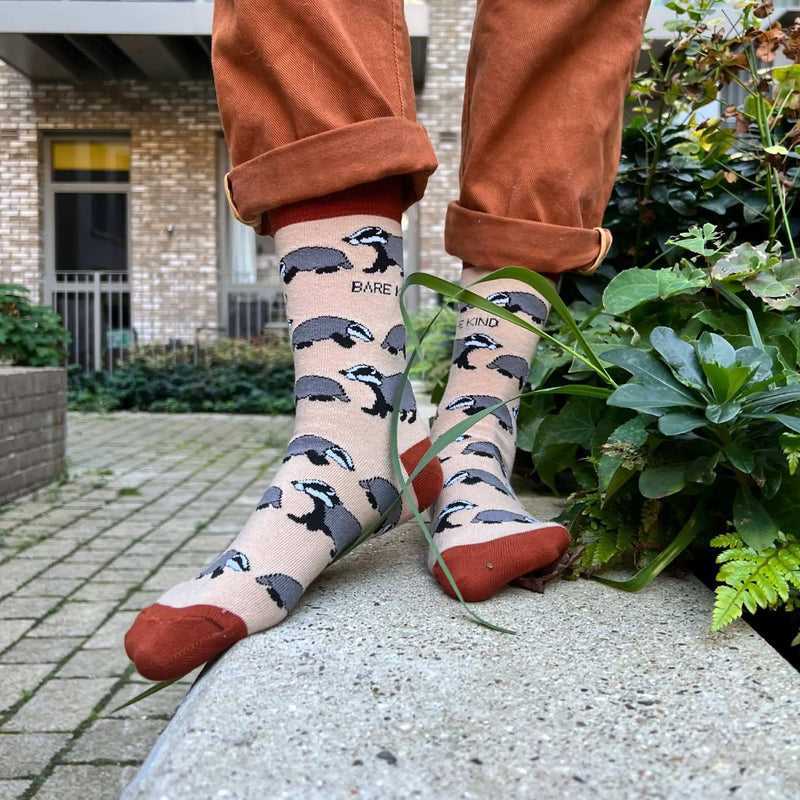 Barekind NZ Socks Save the Badgers Bamboo Socks Save the Badgers Bamboo Socks