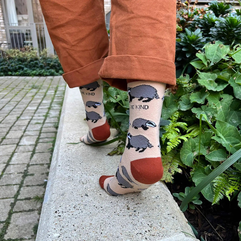 Barekind NZ Socks Save the Badgers Bamboo Socks Save the Badgers Bamboo Socks