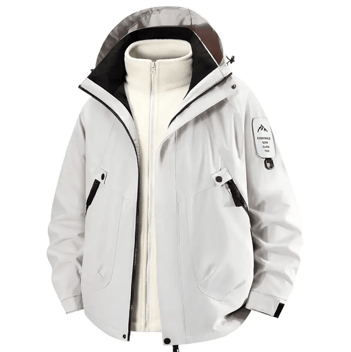 Unisex 3-in-1 Detachable Outdoor Jacket Waterproof Windproof Mountain Coat – view 2
