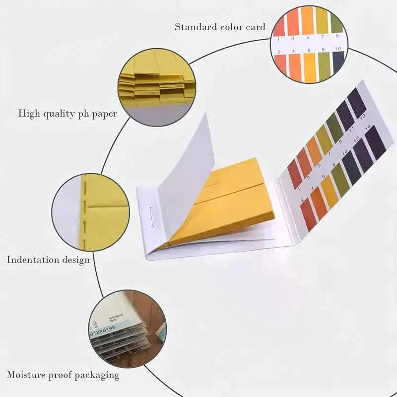 PH 1-14 Test Paper for Water, Soil, and Food Testing - 240 Strips with Storage Case – view 5
