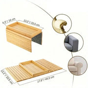 Habicare Bamboo Sofa Armrest Storage Rack Bamboo Sofa Armrest Storage Rack