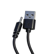 Barrel Jack Power Cable - 2.0mm x 0.6mm charger (Black) 1m – view 1