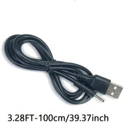 Barrel Jack Power Cable - 2mm x 0.6mm charger (Black) 1m – view 4