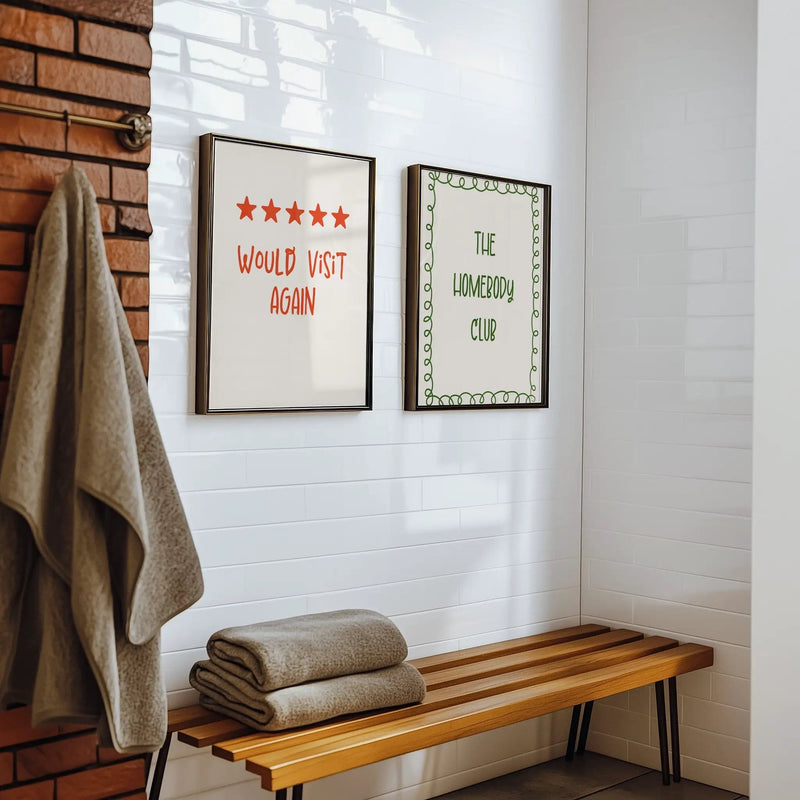 Blank Wall Print Shop Print Material Would Visit Again Would Visit Again
