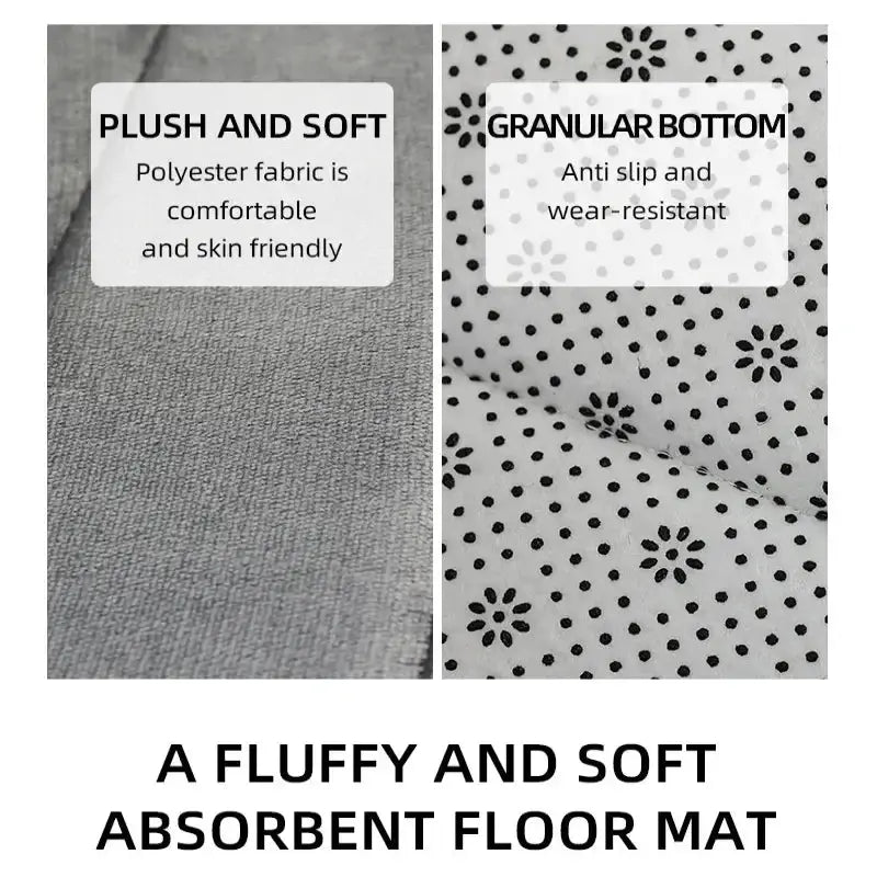 Bathroom Velvet Anti-slip Mat (different colours & sizes available) – view 8