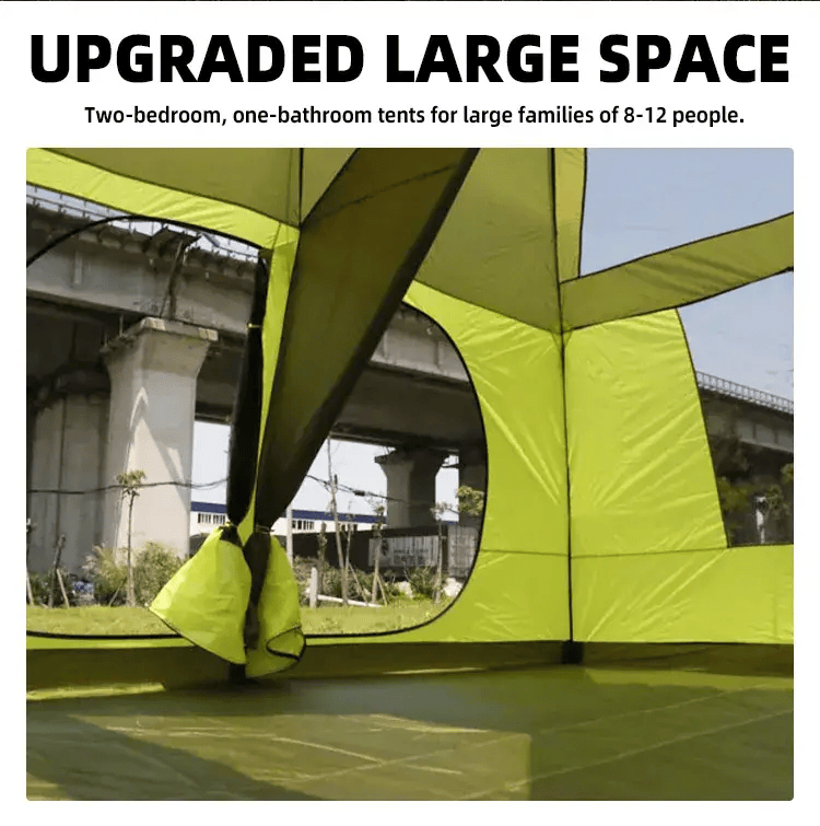 salelink.co.nz Unbranded Camping Tent 420x305x210cm - Green Camping Tent 420x305x210cm - Green | Action Outdoors NZ