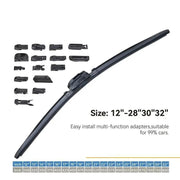 1pcs Universal Frameless Wiper Blade 28", 13 Adapators – view 5