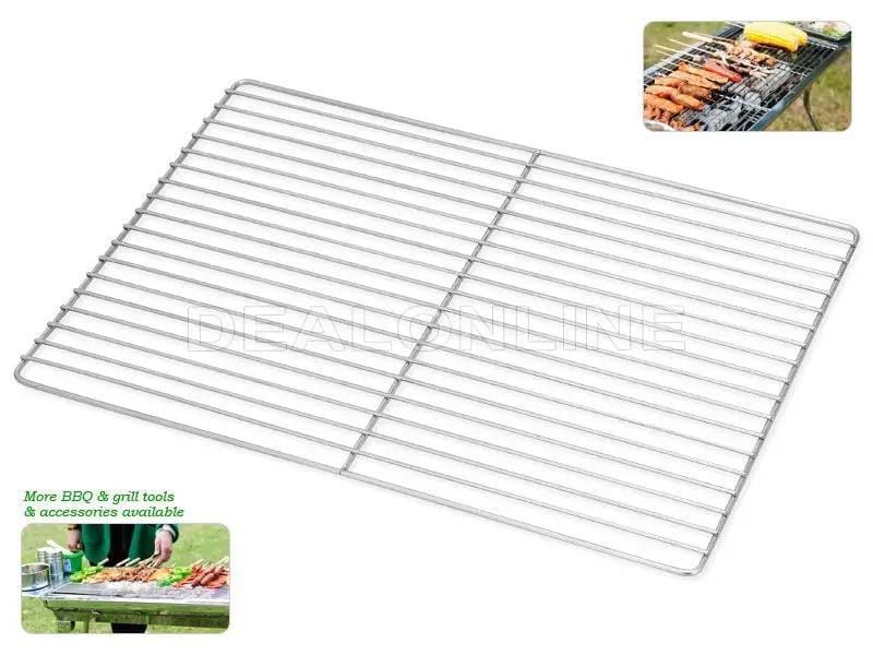dealonline.co.nz dealonlinenz 30X45CM Stainless Steel BBQ Grill Net Stainless Steel BBQ Grill Net 30x45cm For Grilling