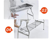Foldable Stainless Steel BBQ Stove Grill Combo 2 – view 10