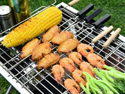 Foldable Stainless Steel BBQ Stove Grill Combo 1 – view 3